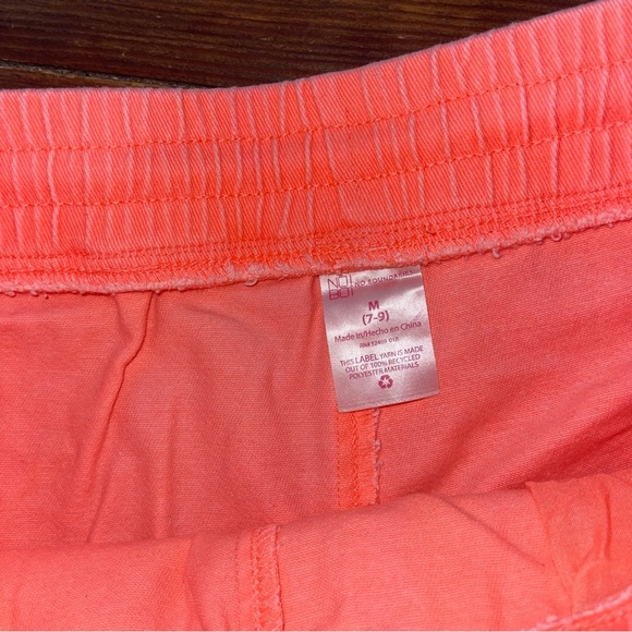 No Boundaries Orange High Waist Shorts with Elastic Waistband - Picture 2 of 5